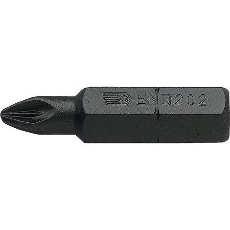 Embout impact série 2 pour vis Pozidriv en brunie 7,94 mm FACOM END.203 (1/2)