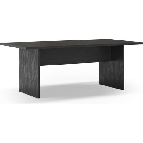 Mesa para comedor fija Md-Samuel acabado negro, 200cm(ancho) 75cm(altura) 100cm(fondo). (1/4)