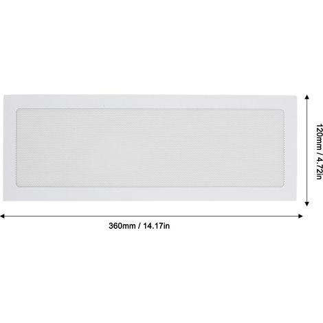 Ortviai Filtre à poussière magnétique pour ventilateur PC – Grille en PVC fine 120 x 360 mm, blanc, 2 pièces (1/4)