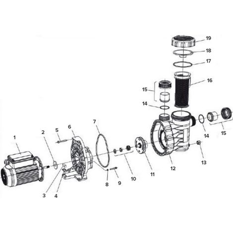 Garniture mécanique pour pompe de piscine Aqua Plus – Pièce détachée N°10 – Matériaux résistants pour usage intensif – Speck