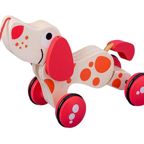une Pice 25 Cm 10 Cm 16 Cm Tirer Corde Jouet Pour Enfants Chiot Chien Charme Infantile Forme En Bois Drle Animal Enfant En Bas Ge (1/4)