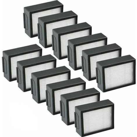 Lot de 12 filtres compatibles avec iRobot Roomba e/i Series Filtre de rechange haute performance - Accessoires pour e5 e6 i3 i4 i6 i7 i7+ i8 i8+ (1/4)