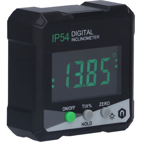Inclinomètre numérique, rapporteur, niveau, indicateur d'angle, magnétique, écran LCD 360° (1/5)