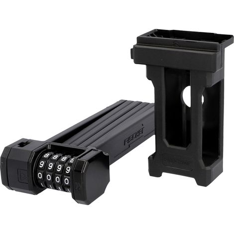 FISCHER FAHRRAD PROTEC FN85 Faltschloss Schwarz (1/5)
