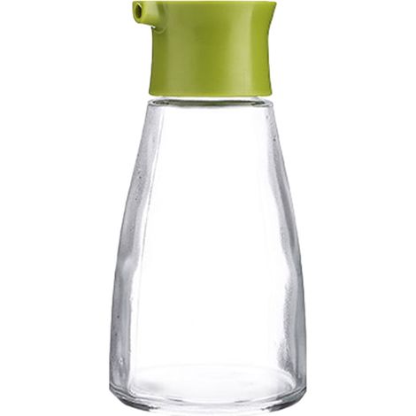Bouteille Distributeur Huile Vinaigre Sauce - Verre Transparent avec Couvercle Étanche - Pour Cuisine Maison ou Professionnelle - Lot de 2 (1/5)