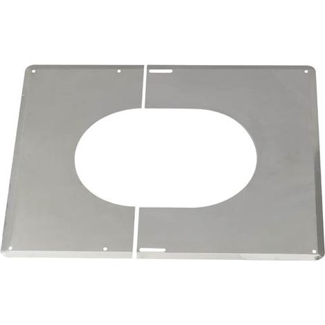 TEN – Plaque de finition inox 0° à 30° pour plafond rampant – Ø 200mm – Installation facile en espaces confinés
