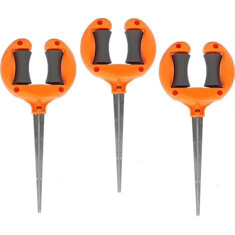 Guida per tubo da giardino in 3 pezzi - 27 cm, in ABS antiruggine e metallo, con punta di guida, rullo di supporto per tubo da giardino, picchetti guida per tubo da giardino, accessori per tubo da gia