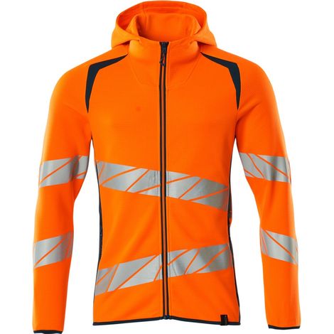 Mascot Kapuzensweatshirt 19284-781-1444 Gr. XS hi-vis orange/dunkelpetroleum (1/4)