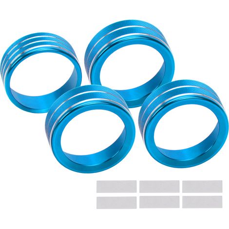 Suitable for 18-22 Jeep Wrangler JLJLU air conditioning knob trim and headlight adjustment knob trim - Blue