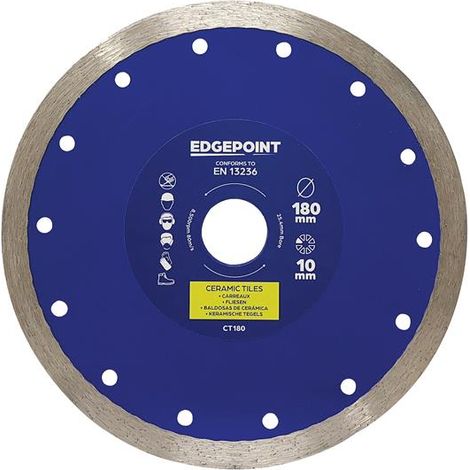 EdgePoint CT180 180mm Diamond Tile Cutting Blade for Precise and Efficient Tile Cutting (1/2)