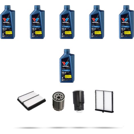 Kit tagliando 4 FILTRI e 6L OLIO compatibile con Mazda 2 (DL) Skyactiv-D 105 77kw Dal 2015 (1/5)