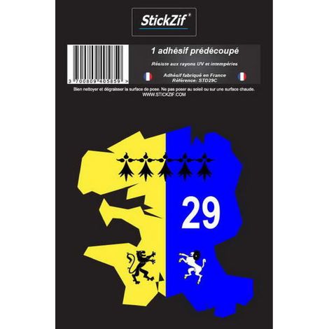 1 Adhesif Departement CARTE FINISTERE