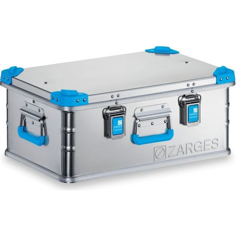 Euro/-Werkzeug-Box L600xB400xH250mm 42l m.Klappverschluss u.Stapelecken ZARGES (1/5)