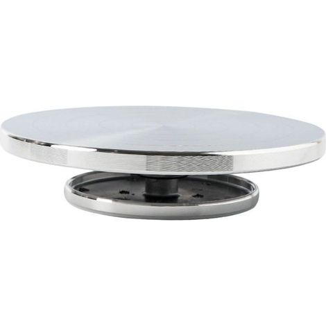 Tour de Poterie Support Pivotant 360° Plateau Tournant Métallique Diamètre 20cm pour Sculpture Argile et Modelage Céramique (1/5)