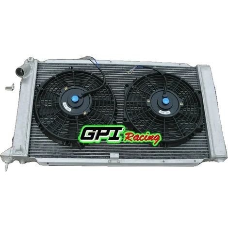Radiador de aluminio, rendimiento de refrigeración mejorado, radiador y ventiladores. (1/2)