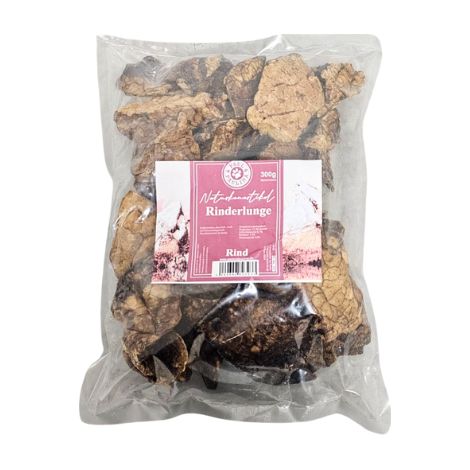 Polmoni di manzo essiccati all'aria 300 g snack facilmente digeribile per cani adulti e cuccioli fonte di collagene e vitamine del gruppo B Paul & Paulina (1/2)