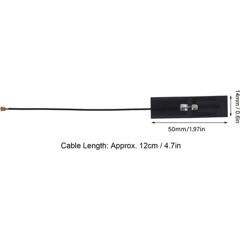 10Pcs Antenne FPC Antenne Intégrée 2 Fréquence Flexible pour Routeur WiFi Bluetooth NZ‑2.4G/5.8G‑FPC‑003 (1/5)
