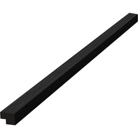 Barra terminal de MDF de 120 cm para paneles acústicos de interior SATAKUPANNON612, acabado roble negro (SATAKUPANBOTKL12)