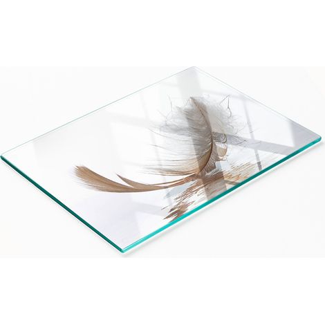 Tablero decorativo multifuncional de vidrio templado con diseño de agua de manantial, 80x52 cm. (1/5)