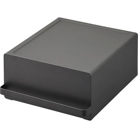 Soporte para cápsulas de café, diseño que ahorra espacio, cajón deslizante, color negro. (1/2)