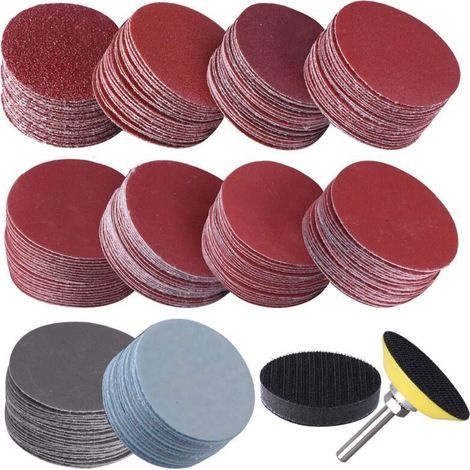 200 Stück 50-mm-Schleifscheiben, Körnung 80, 180, 240, 320, 400, 600, 800, 1000, 2000, 3000 zum Schleifen, Fräsen und Gravieren (1/4)