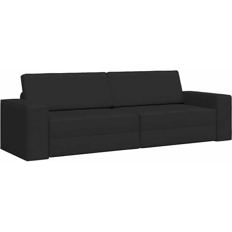 Canapé-lit,Canapé convertible Noir 245 x 78 x 77 cm Velours CFW24443 (1/5)