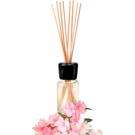 3 Diffusori Profumati per Ambiente Con Bastoncini 50ml Olio Naturale Varie Fragranze - Thè Verde - Colore: Verde