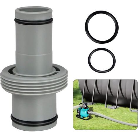 Connecteur de tuyau de piscine 32 mm à 38 mm, adaptateur de connecteur de tuyau à 2 voies pour Intex, Bestway et autres tuyaux de piscine hors sol (1/5)