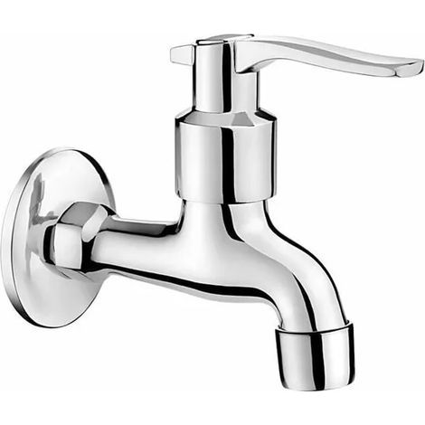Lot de 2 robinets de jardin rétro en bois massif, modèles muraux à ouverture rapide (4 minutes), adaptés aux piscines, lavabos et éviers de cuisine. (1/4)