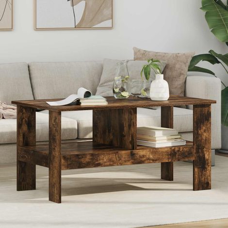 Couchtisch Geräucherte Eiche 90 x 50 x 45 cm Holzwerkstoff