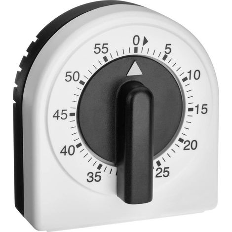 TFA Dostmann 38.1041 Temporizador de Cocina Negro y Blanco