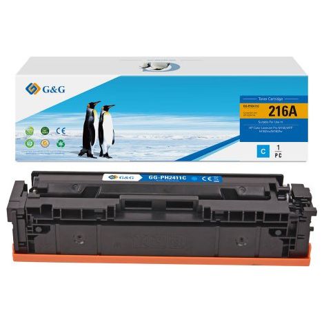 G&G Kompatibel mit HP 216A / W2411A-Toner Cyan - Marke: (1/3)