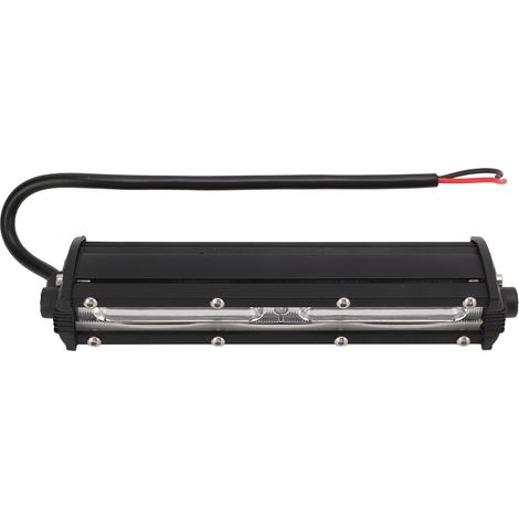 Phare de travail LED noir pour voiture, lampe de conduite 54W à une rangée, barre lumineuse universelle tout-terrain pour moto (1/5)
