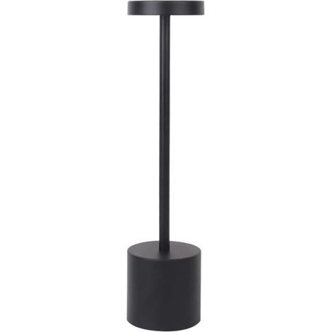 lampe de table sans fil rechargeable usb, Lampes de table sans filpour chevet, camping, interieur, exterieur, terrasse, restaurant,noir Lampe de chevet (1/4)