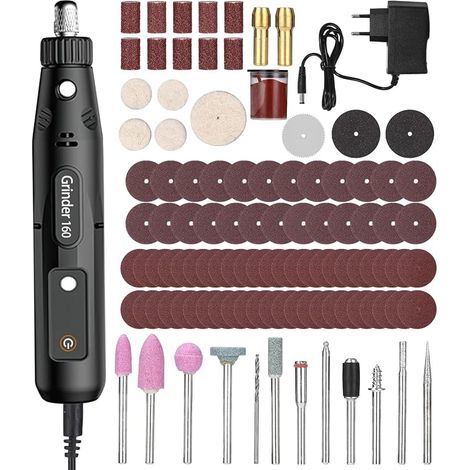 Outils Rotatif MultifonctionAvec 104 Accessoires, Outil Rotatif sans fil (1/5)