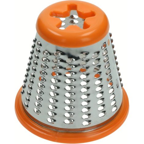Cône à râper fin orange pour robot multifonction – Compatible Moulinex et Tefal – Râpe efficace pour légumes et fruits - SS-193999