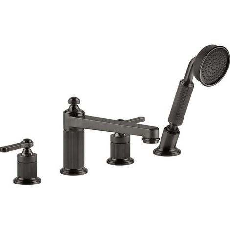 Gessi Venti20 4-Loch-Wannenarmatur, mit Auslauf, Umsteller,