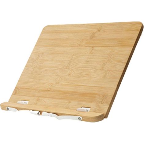 Support réglable en bois pour lire, tablette, étagère à livres en bambou pliable, cadre pour livre de bureau à domicile (1/5)