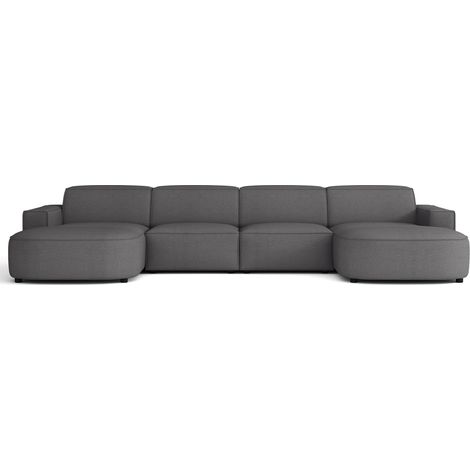 Selsey Sallmo - Wohnlandschaft U-Form, universell, Dunkelgrau, 374 cm (1/5)