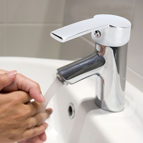 Wasserhahngriff aus Zinklegierung für Warm- und Kaltwasser, passend für 35-mm-Ventileinsatz, Badezimmerzubehör (1/5)