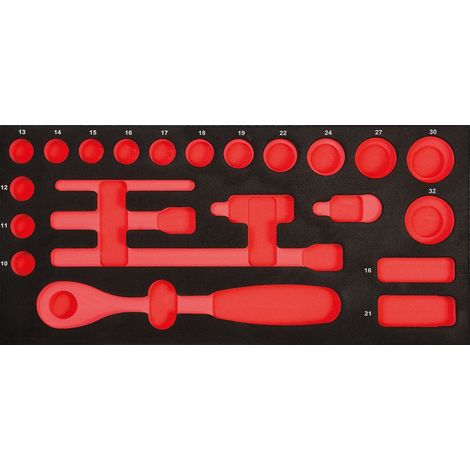Projahn ProForm Einlage leer für 1/2 Xi-on Stecknüsse (1/3)