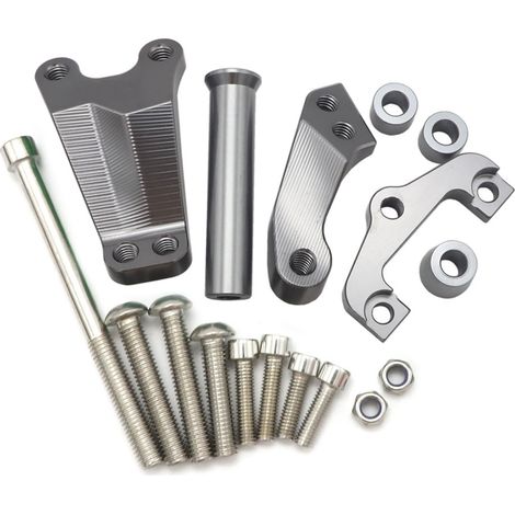 Support d'amortissement pour moto Kawasaki ER6N, stabilisateur de direction en alliage d'aluminium CNC, support en titane. (1/4)