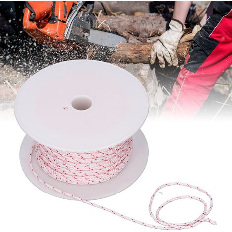 Corde de démarrage de tronçonneuse de 100 m, corde de coupe en nylon de 3 mm pour moteurs de tondeuses à gazon (1/5)