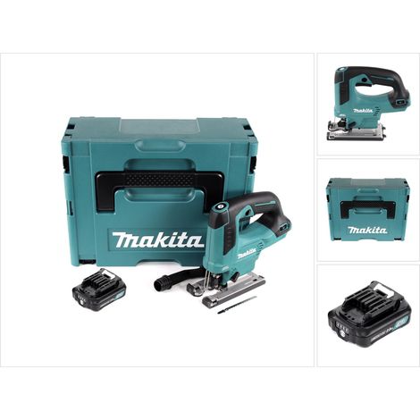 Makita JV 103 DA1J Seghetto alternativo a batteria da 10,8 V in Makpac + 1x batteria BL1020 da 2,0 Ah - senza caricabatteria