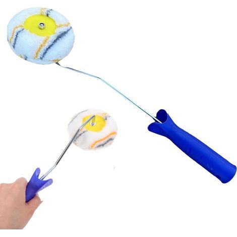 pc Professional Corner Roller for Corner Painting, DIY, Ideal for Edges and Narrow Corners, Mixing, Plastic, Cotton (1/5)