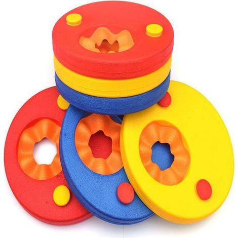 Schwimmflügel für Kinder, 6-teiliges EVA-Schwimmset, Schwimmflügel (Rot + Gelb + Blau) Geeignet für Kinder im Alter von 3–14 Jahren zum Schwimmenlernen FLITI (1/4)
