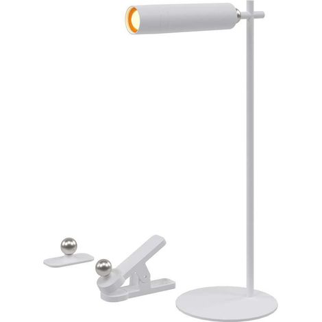 Lámpara de mesa LED magnética recargable V-TAC de 3 W, regulable, blanco natural