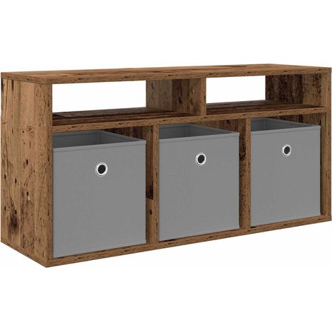 Maison Exclusive - Lowboard mit Schubladen Altholz 87 x 27,5 x 43