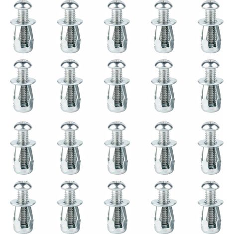 （ M4x20mm ）20 Pièces Écrous à Pétales de Vis d'Expansion, M4x20mm Chevilles de Mur Creux pour la Décoration de la Maison et les Fixations Sur les Cavités et les Murs en Plaques de Plâtre
