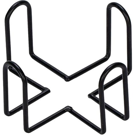 Support de sous-verre en fer noir pour dessous de verre ronds et carrés 11,2 x 11,2 x 6,3 cm (1/5)